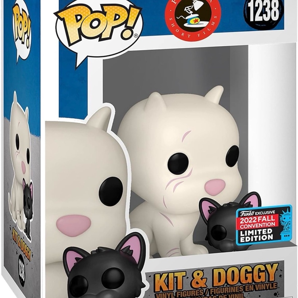 Funko Pop! Kit & Doggy Vinyl Figures - White and Black